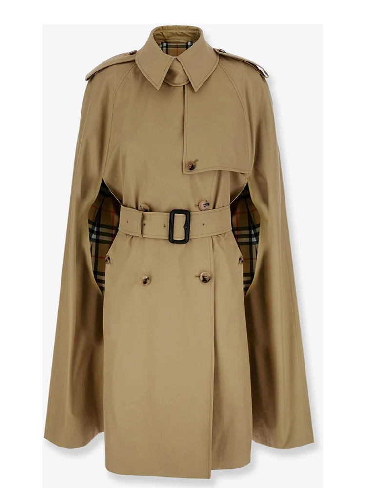 Belmont trench cape in gabardine