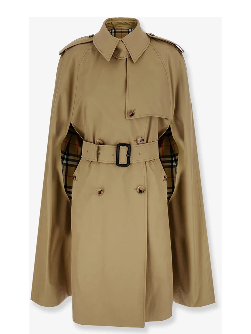 Belmont trench cape in gabardine
