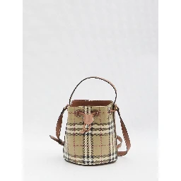 Check bucket bag mini