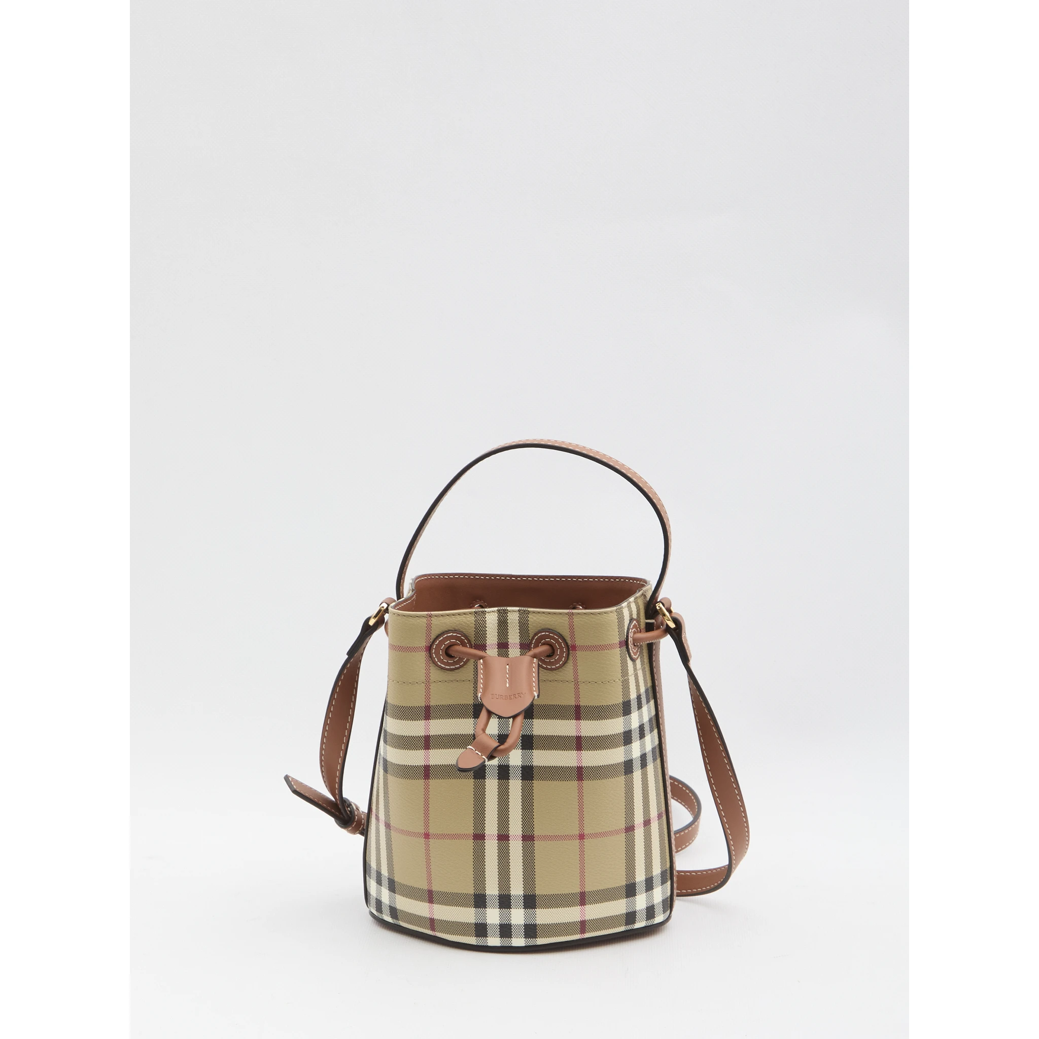 Check bucket bag mini