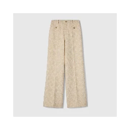 Cotton tweed pants