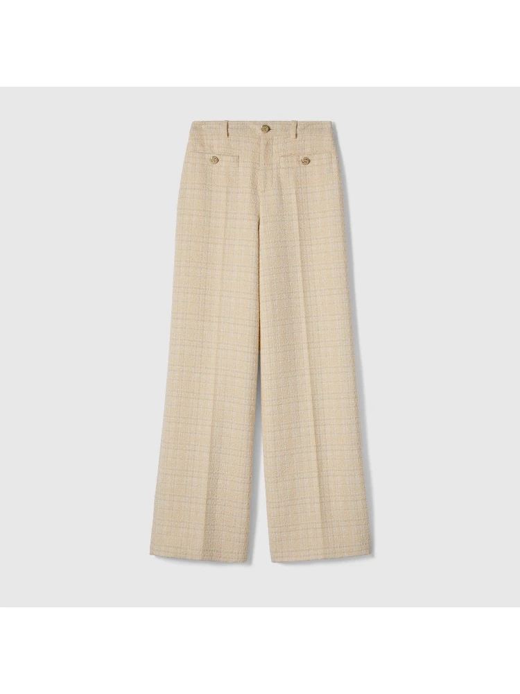 Cotton tweed pants