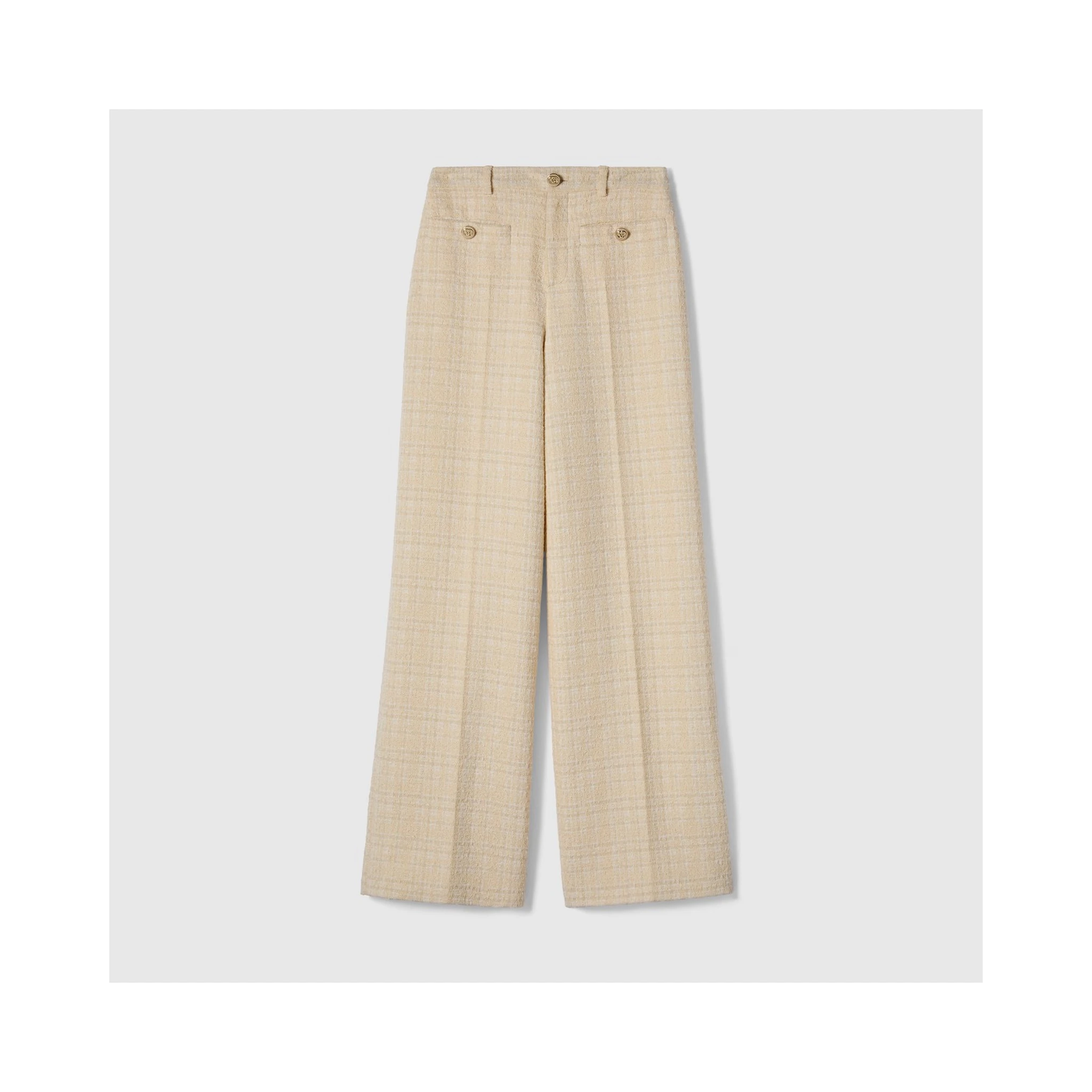 Cotton tweed pants