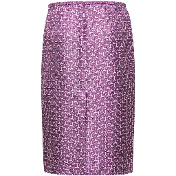 Midi silk skirt