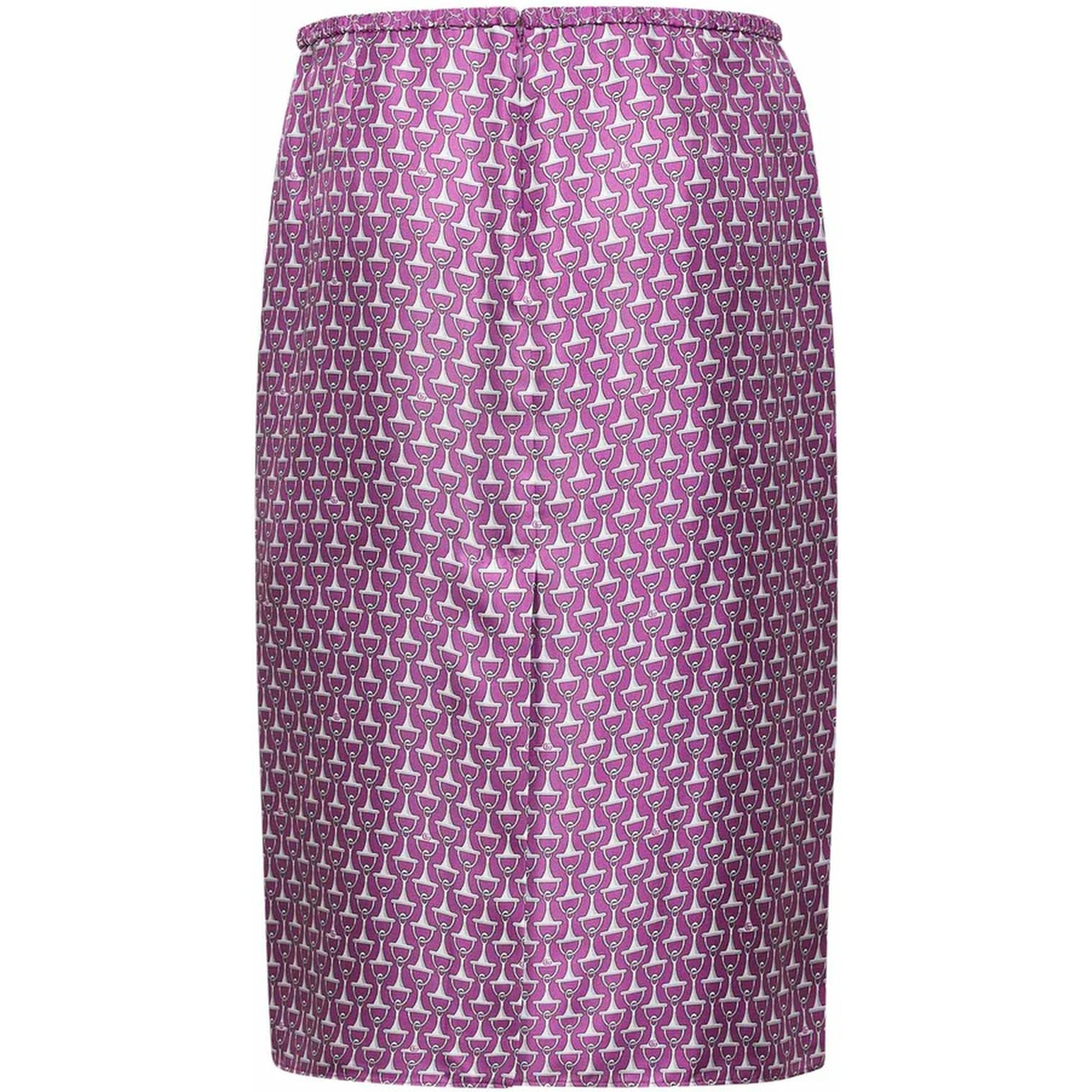 Midi silk skirt