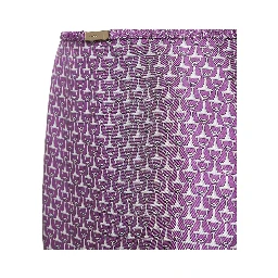 Midi silk skirt