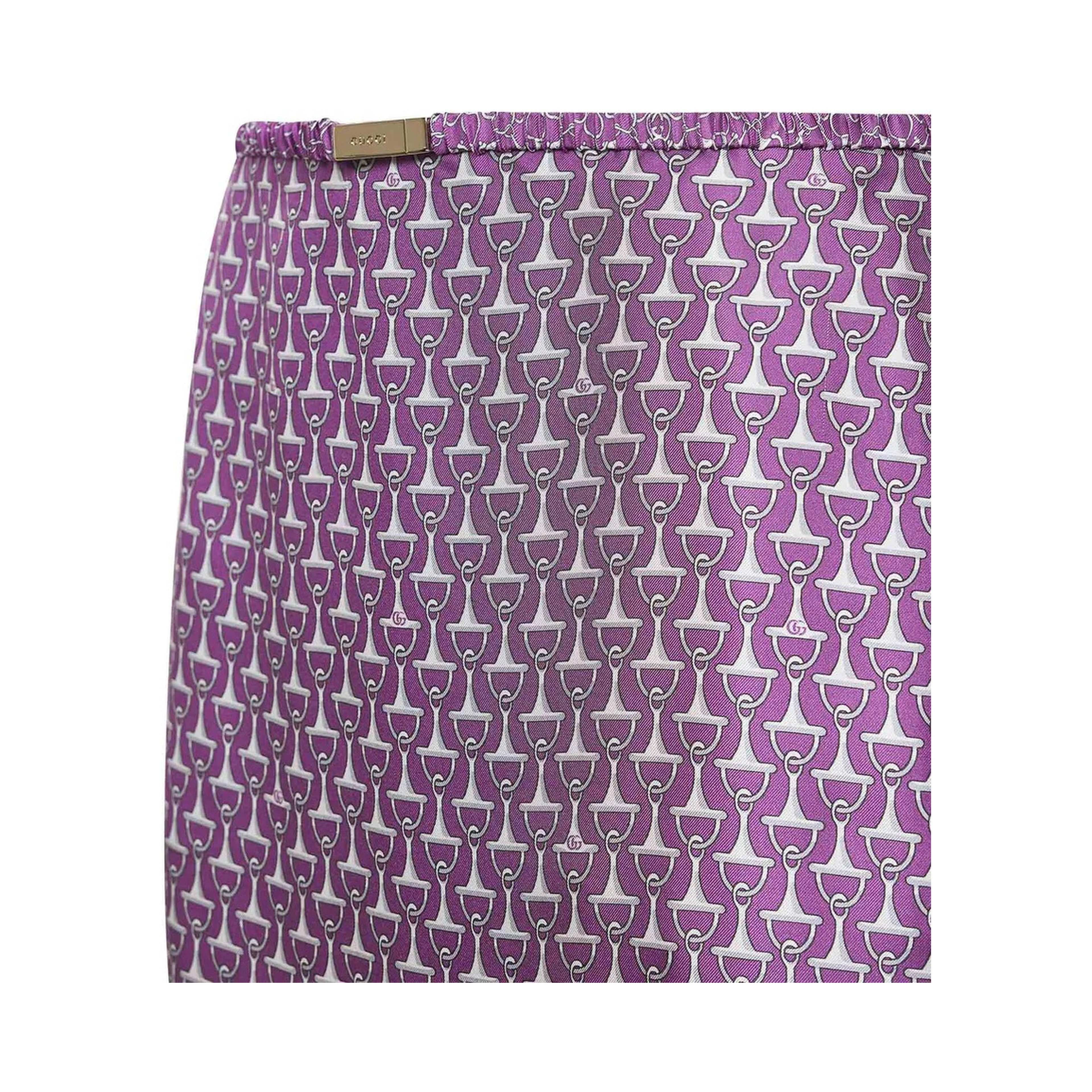 Midi silk skirt