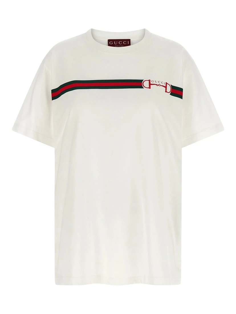 Horsebit cotton t-shirt