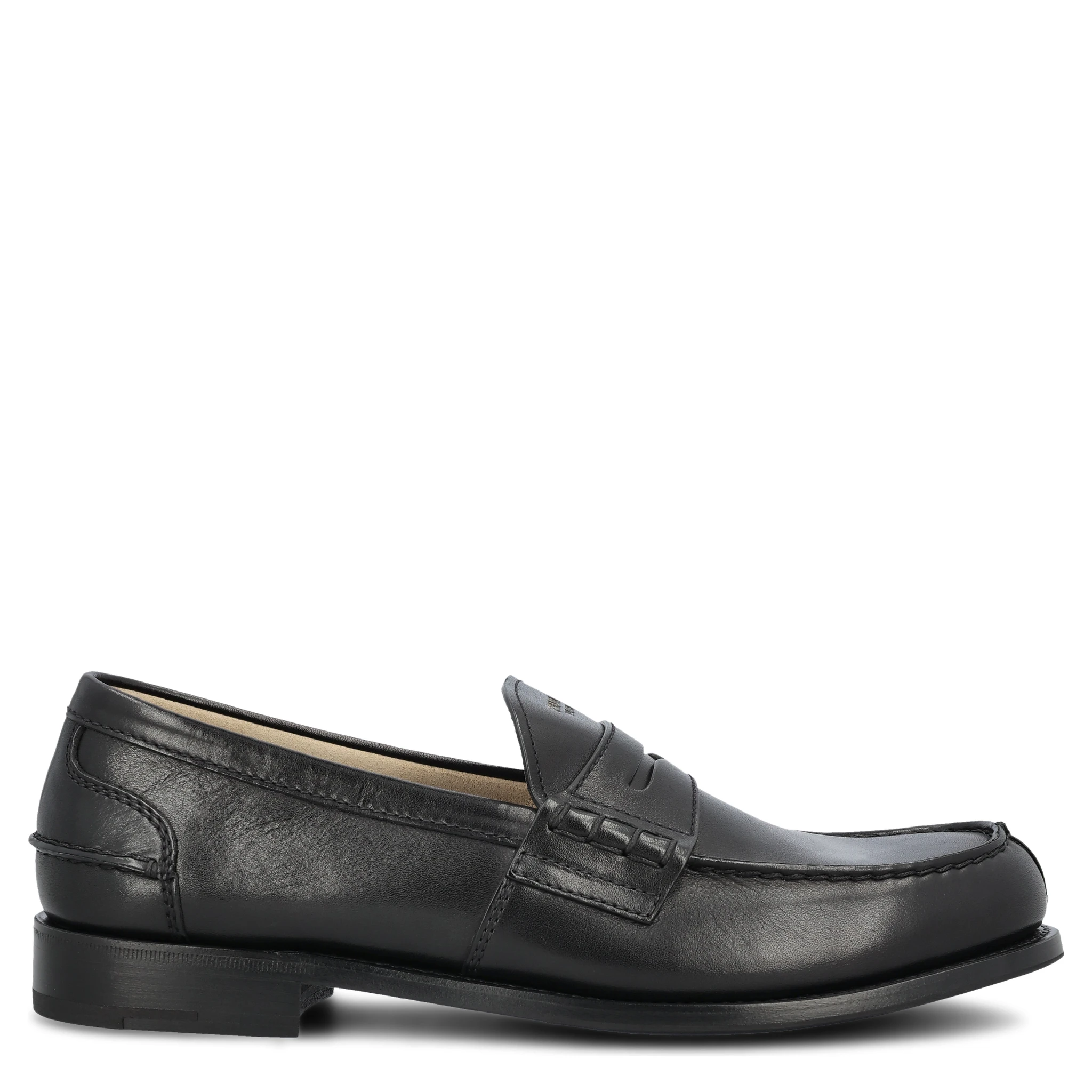 حذاء برادا مسطح أسود