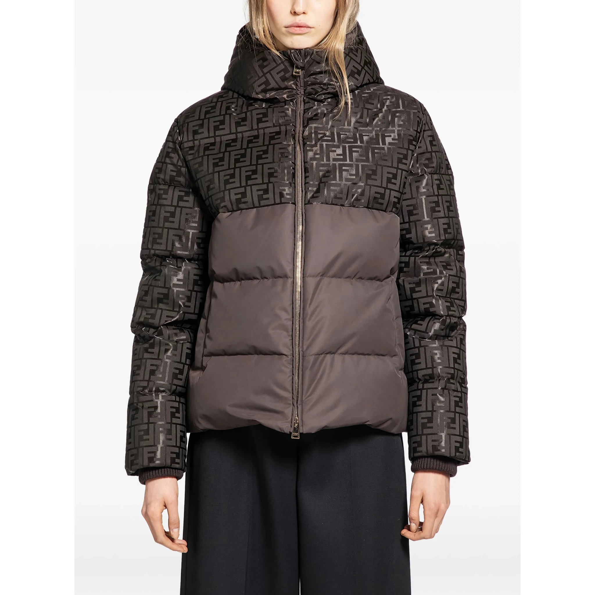 Fendi Coats Brown