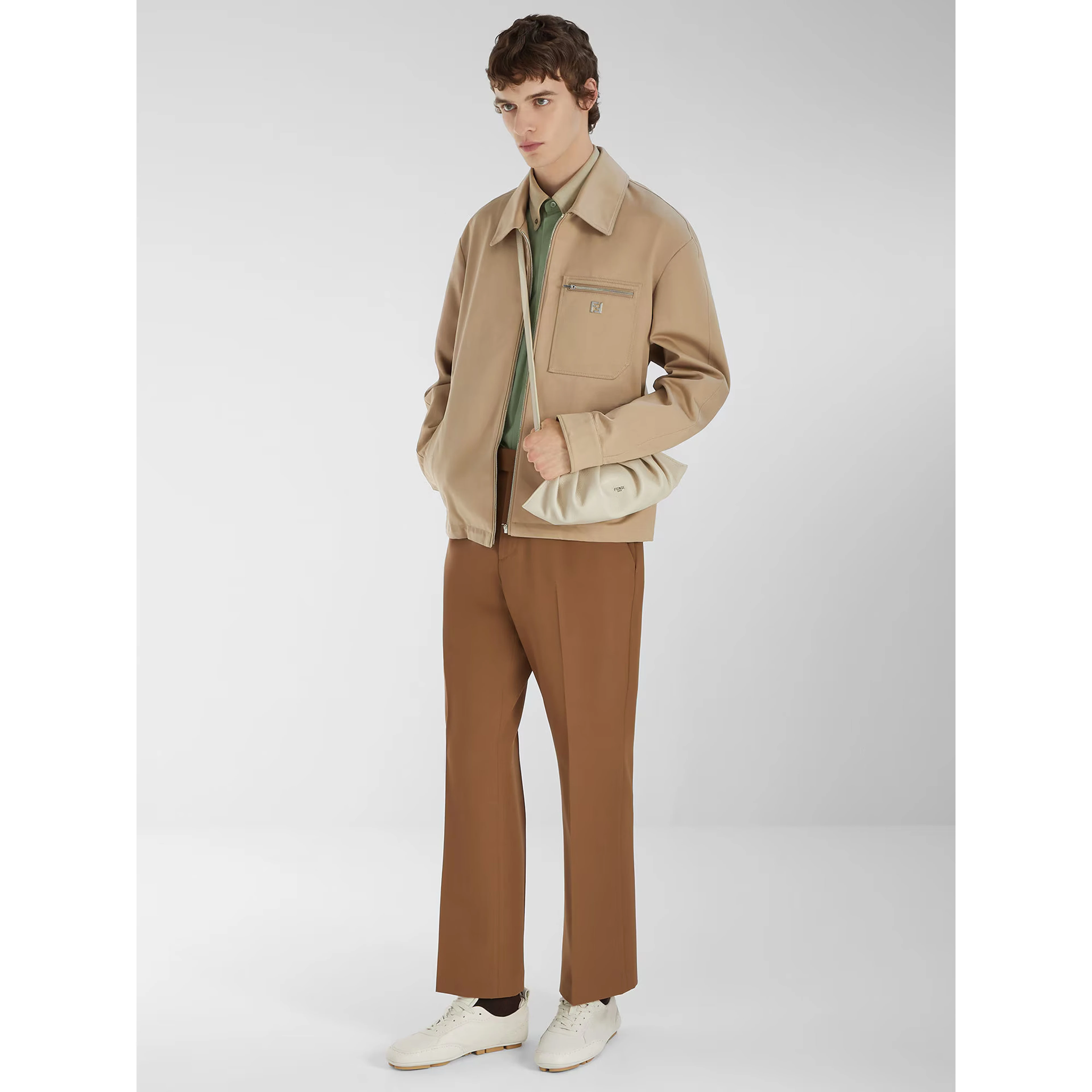Fendi Jackets Beige