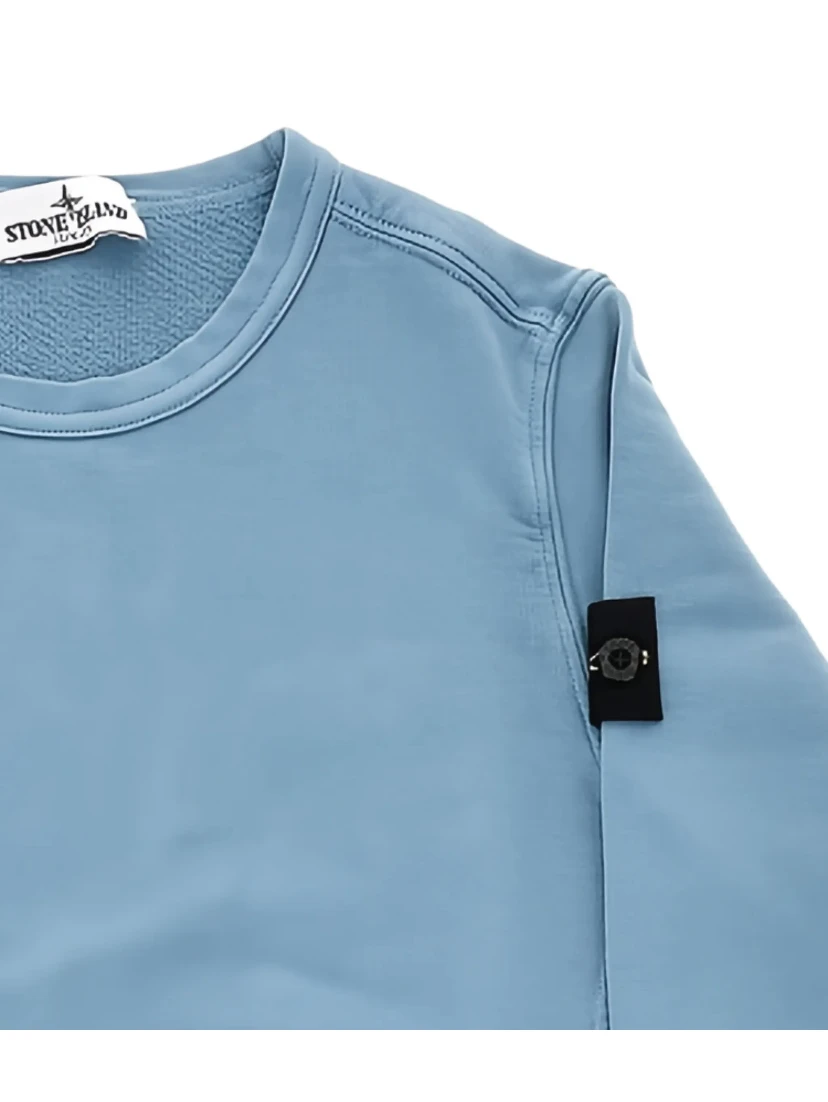 STONE ISLAND KIDS Sweaters Clear Blue