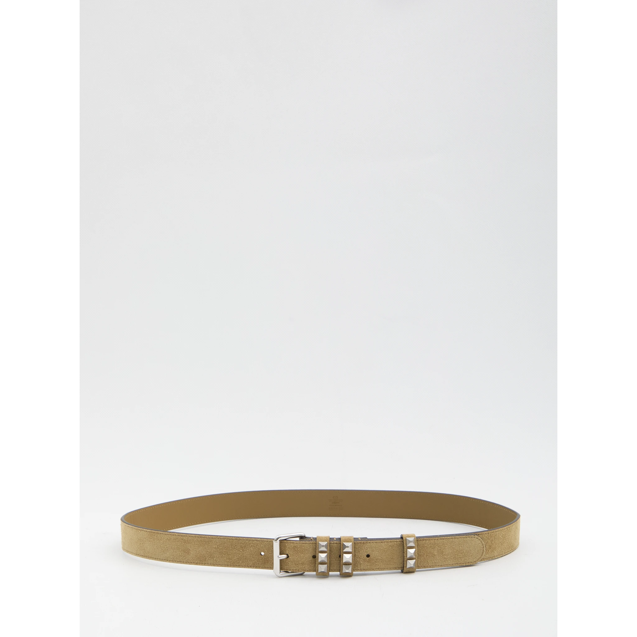 Rockstud suede belt