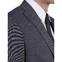 Gray three-piece suit
