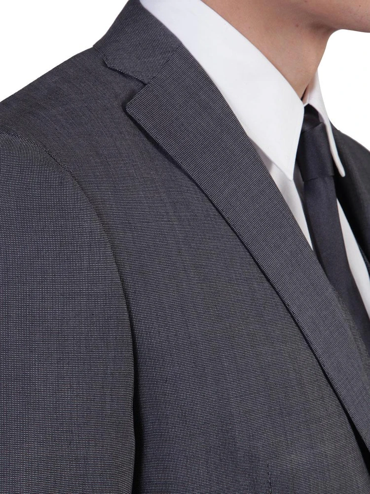 Gray three-piece suit alternative