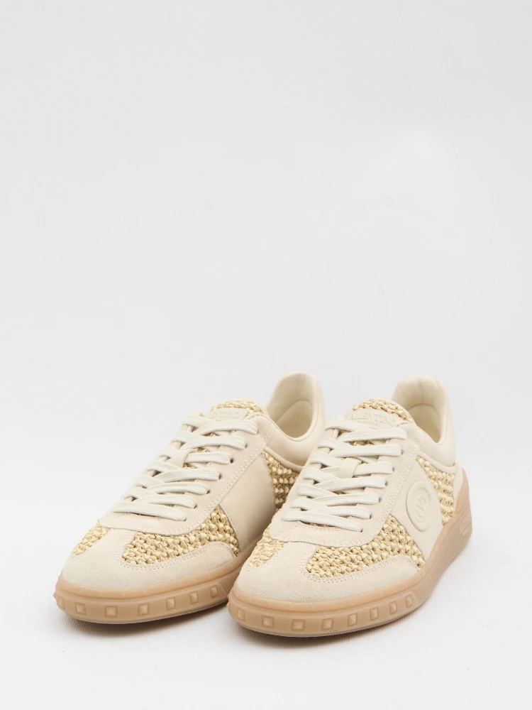 Upvillage sneakers in woven raffia alternative