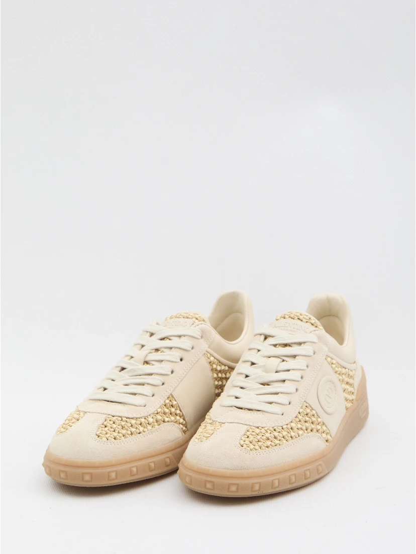 Upvillage sneakers in woven raffia