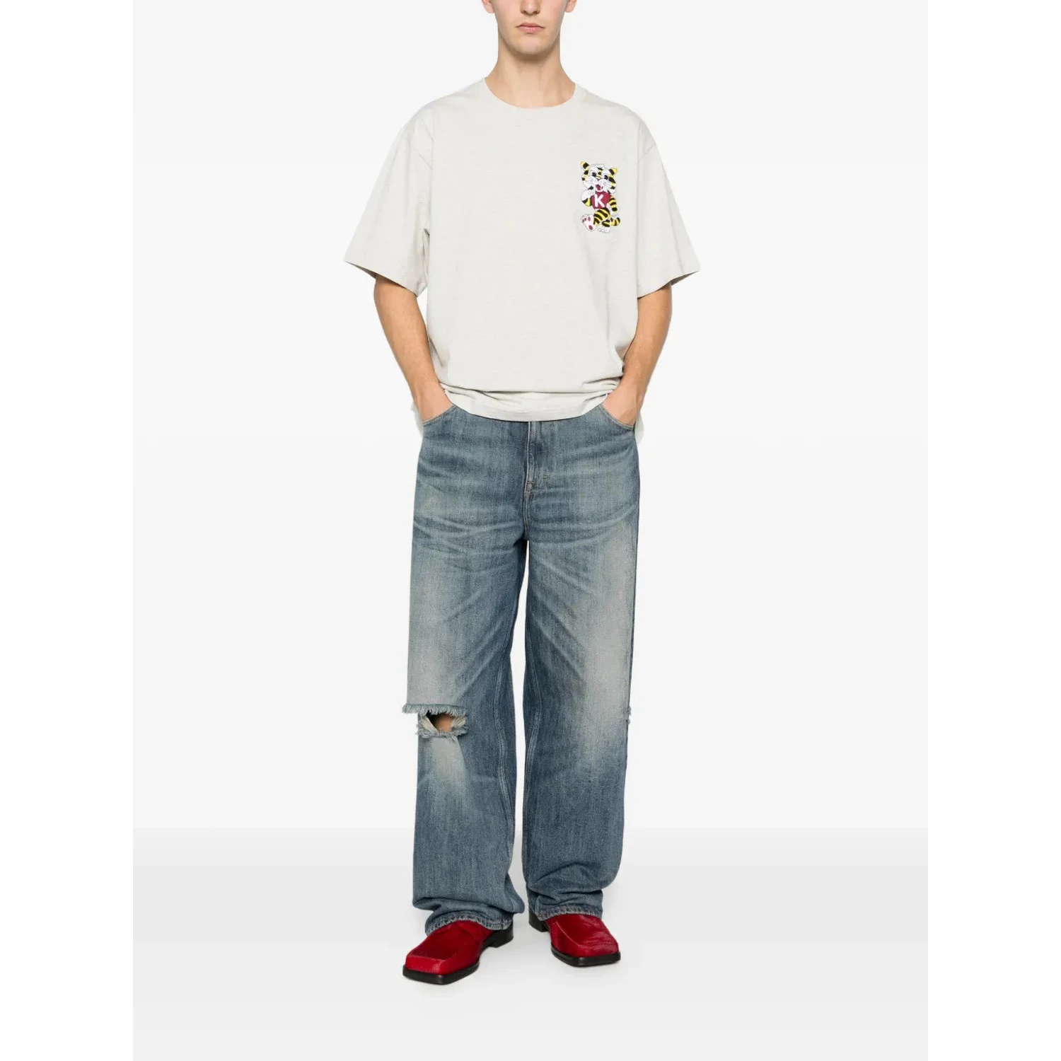 Kenzo T-shirts and Polos Grey