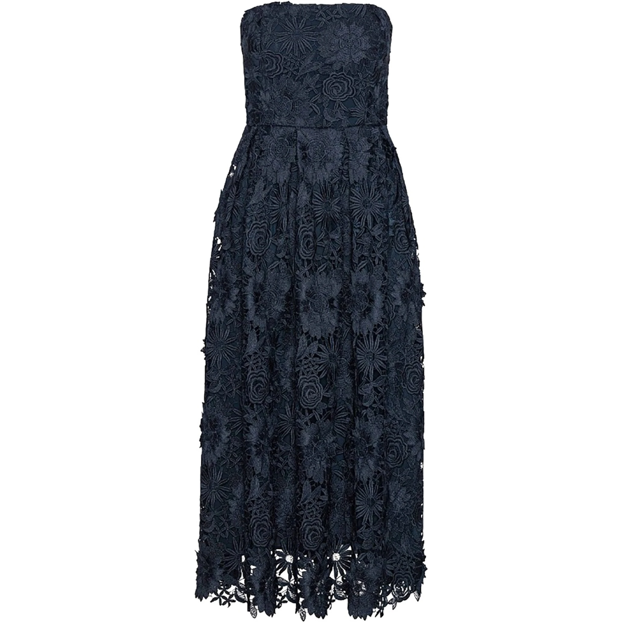 3D LACE MIDI DRESS