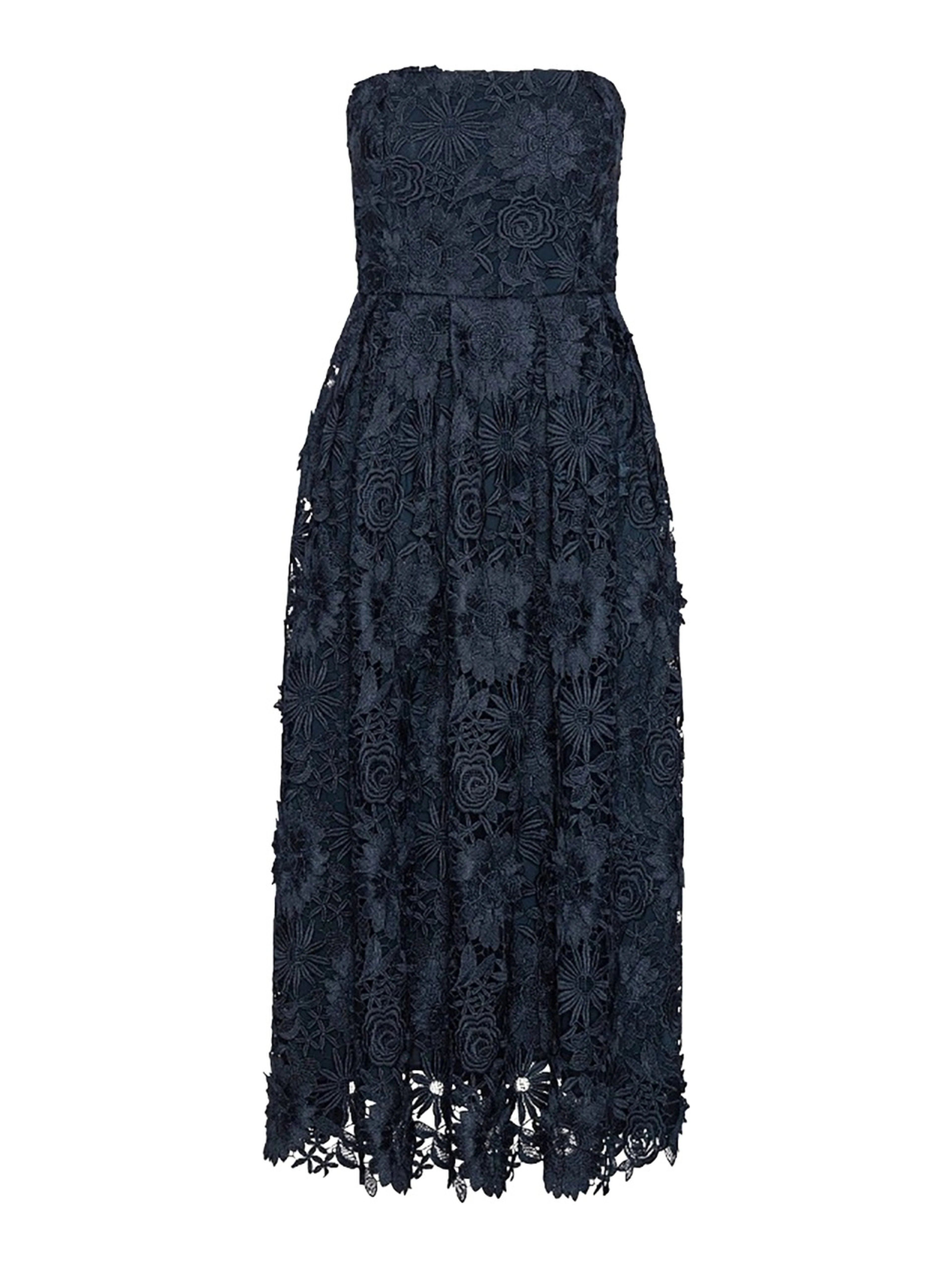 3D LACE MIDI DRESS