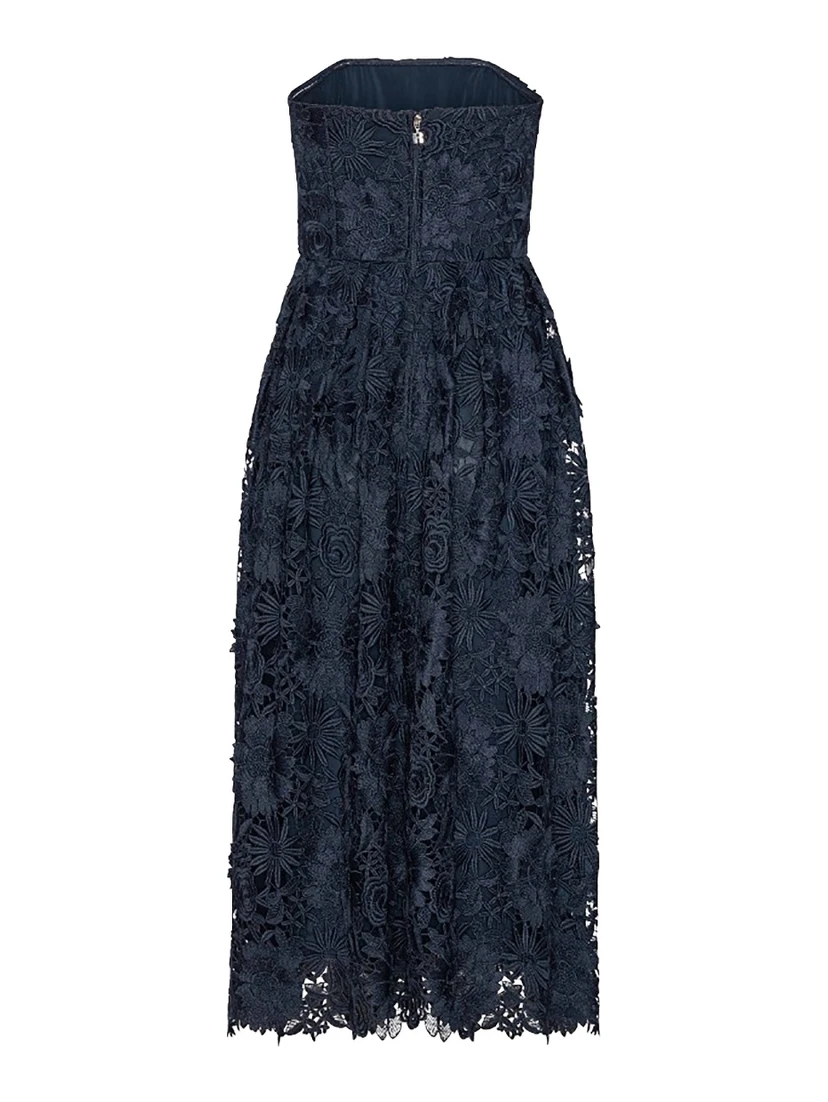 3D LACE MIDI DRESS