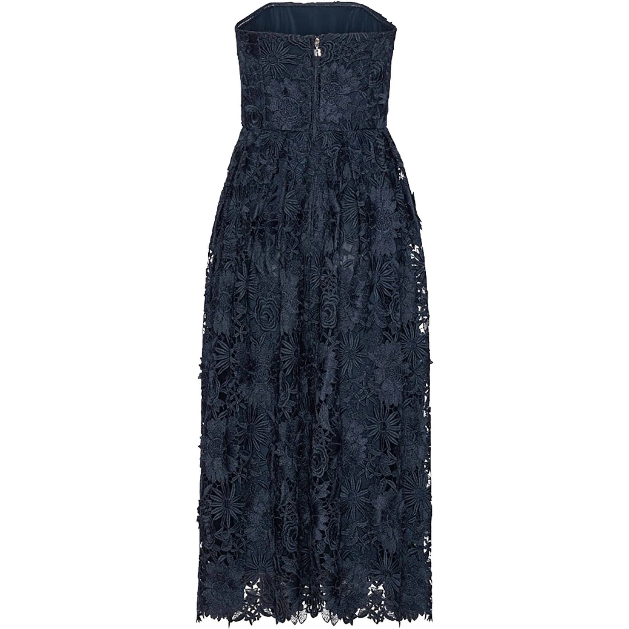 3D LACE MIDI DRESS