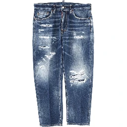 JEANS WITH "DESTROYED" DETAILS