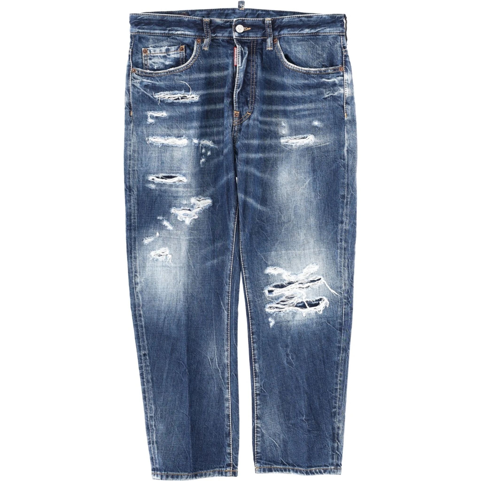 JEANS WITH "DESTROYED" DETAILS