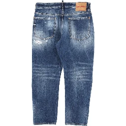 JEANS WITH "DESTROYED" DETAILS