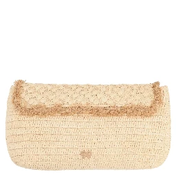 RAFFIA "CACTUS" CLUTCH BAG