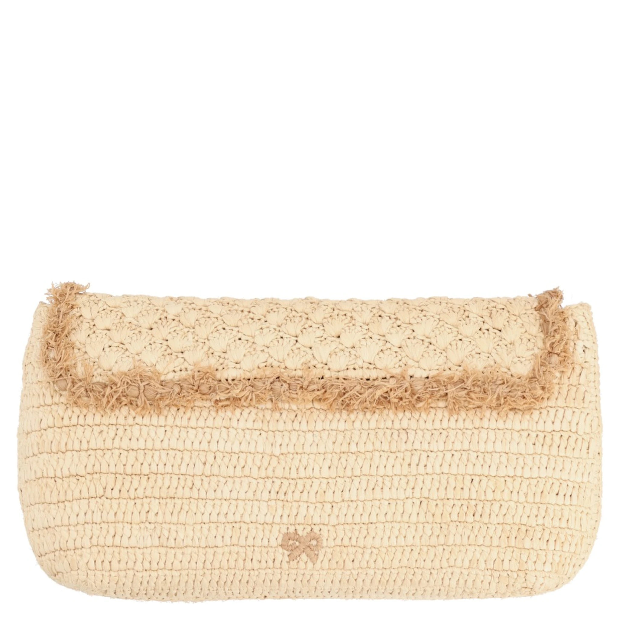 RAFFIA "CACTUS" CLUTCH BAG