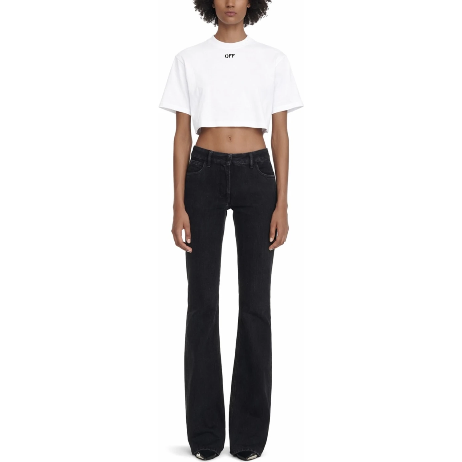 CROPPED T-SHIRT WITH LOGO