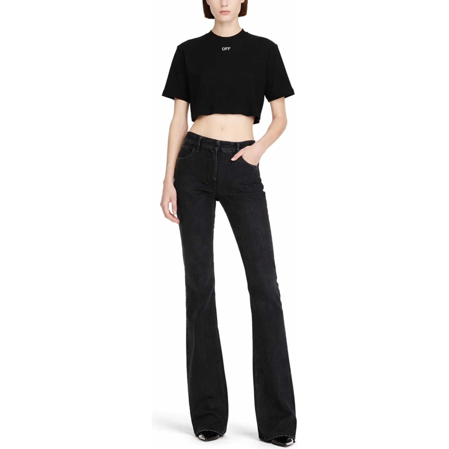 CROPPED T-SHIRT WITH LOGO