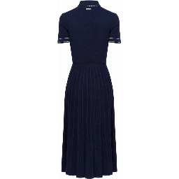 KNITTED POLO SHIRT DRESS