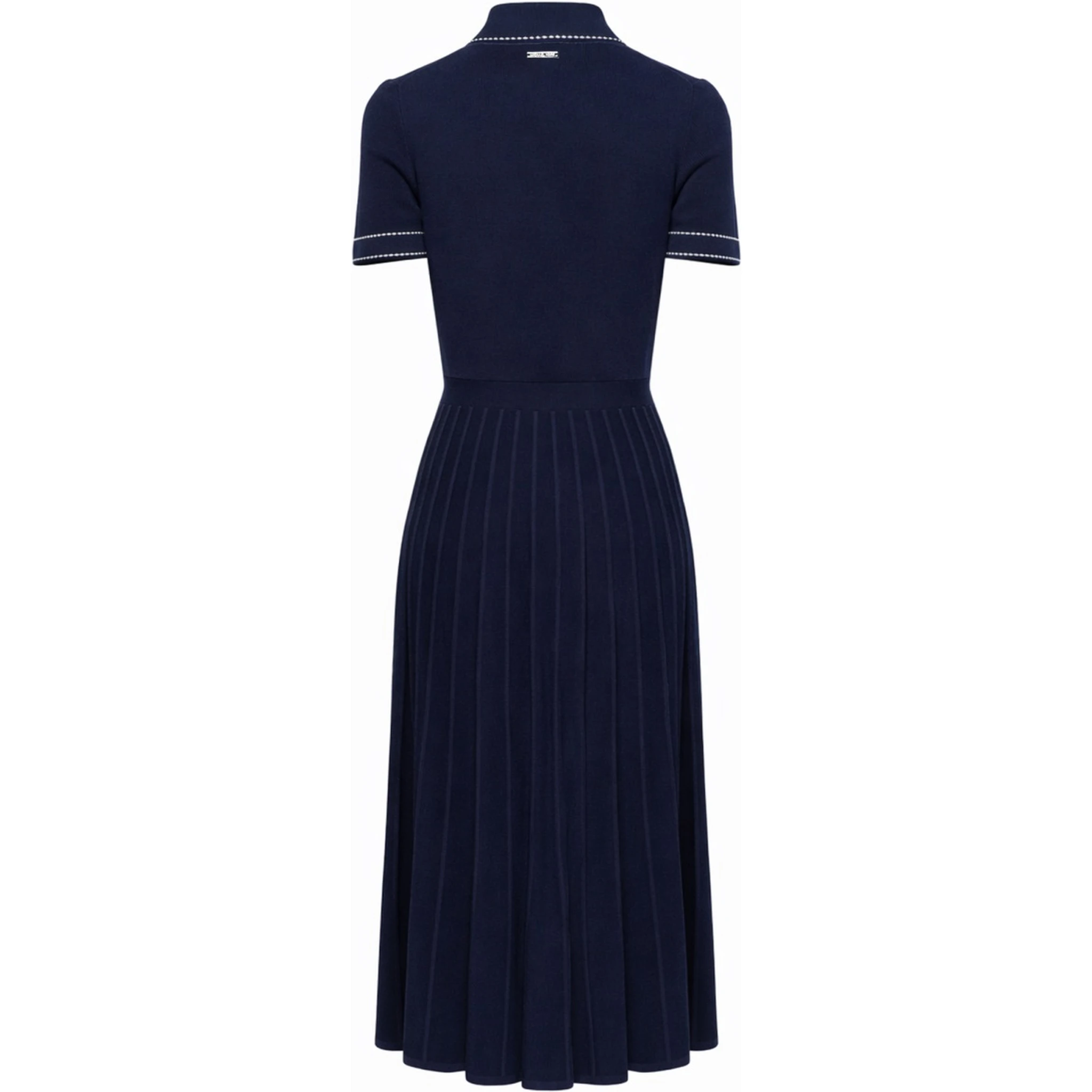 KNITTED POLO SHIRT DRESS