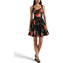 MINISKIRT WITH "BOUQUET" PRINT