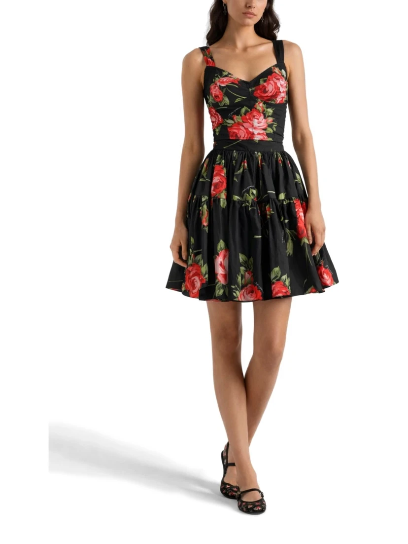 MINISKIRT WITH "BOUQUET" PRINT