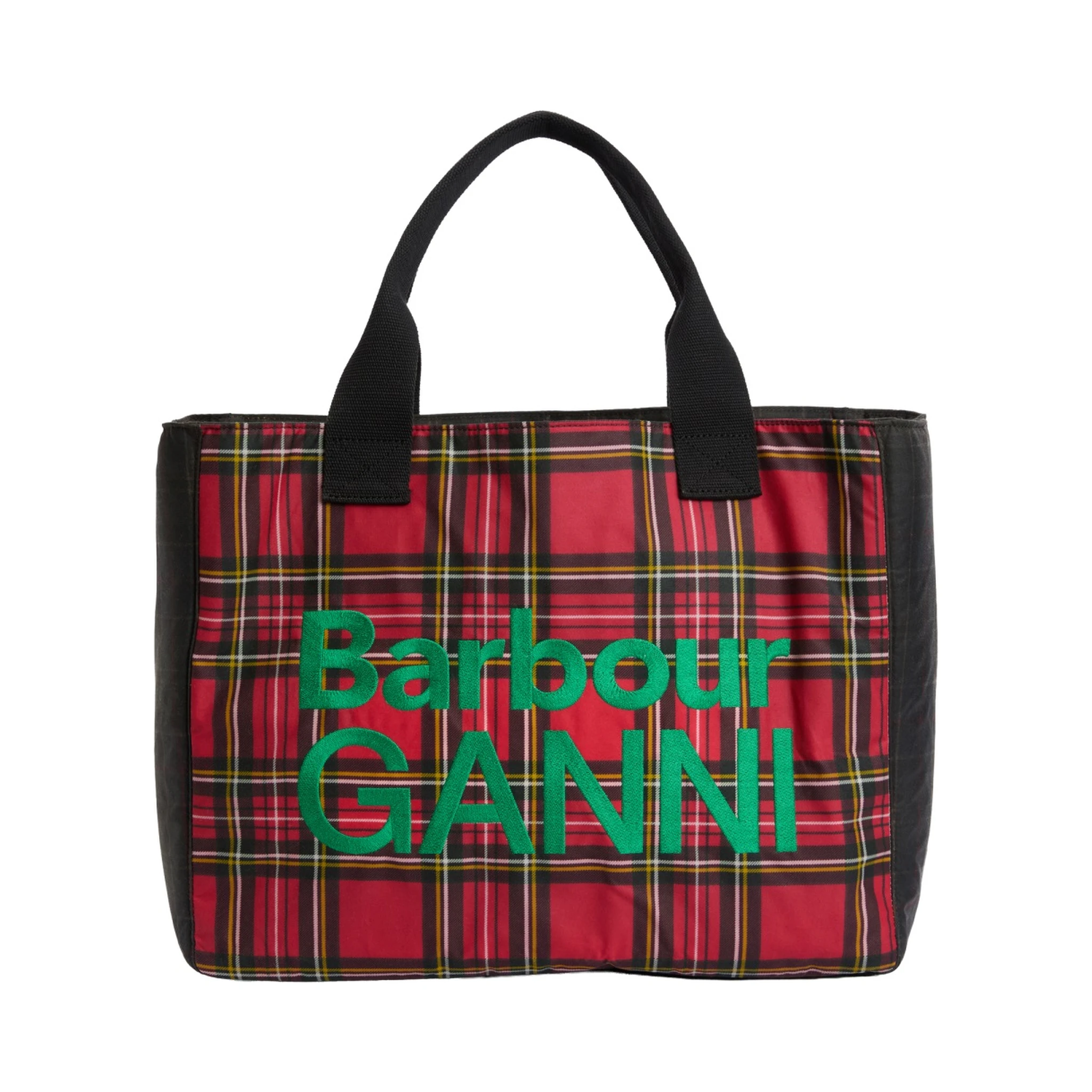 BARBOUR X GANNI WAXED COTTON TOTE BAG