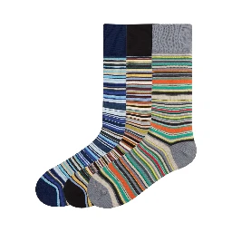 3-PACK STRIPED SOCKS