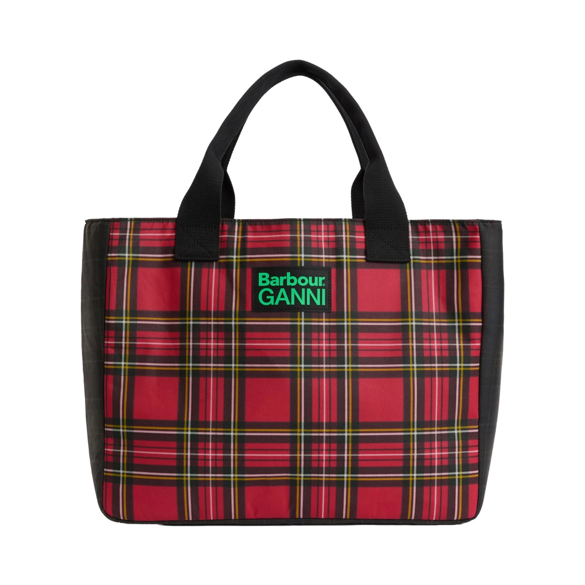 BARBOUR X GANNI WAXED COTTON TOTE BAG
