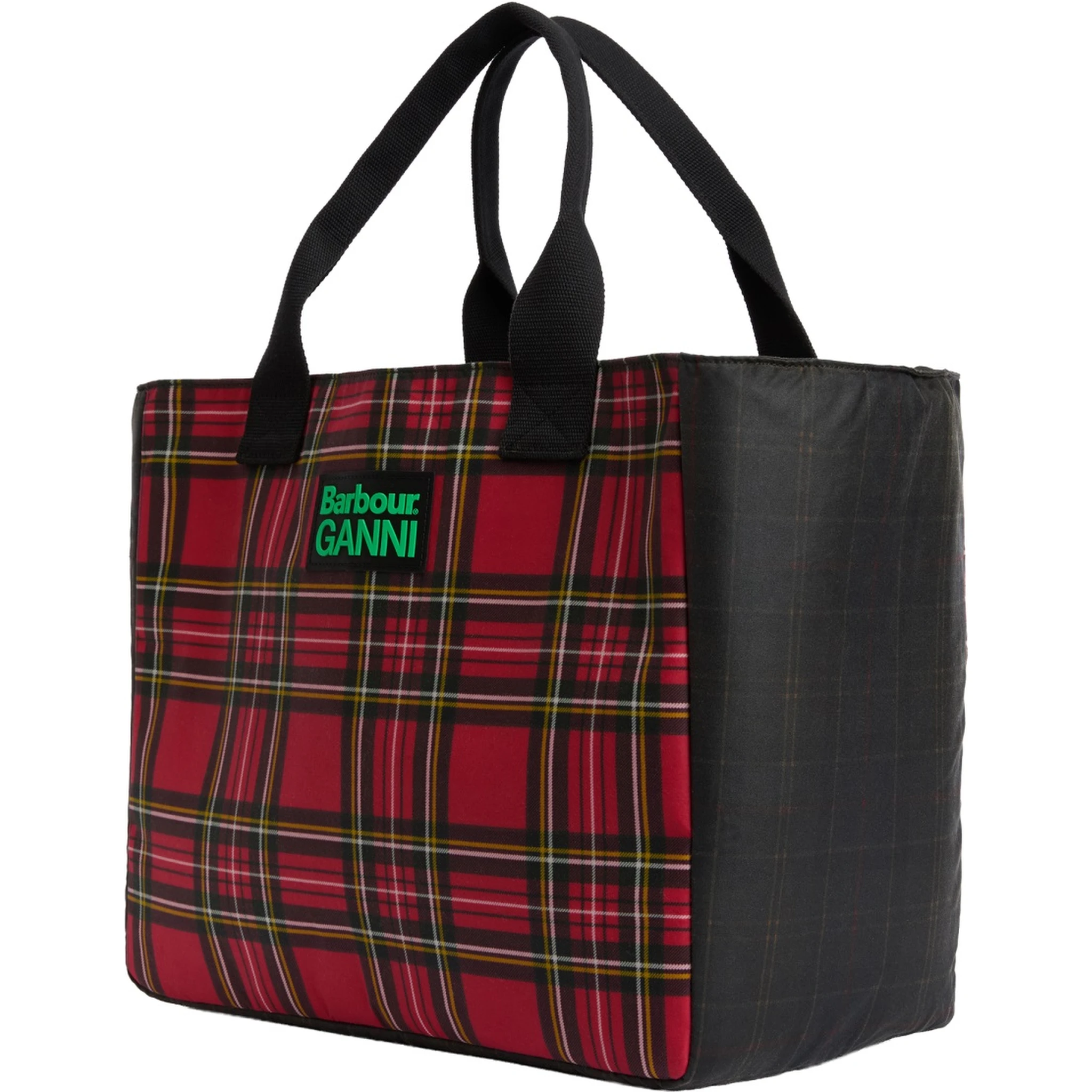 BARBOUR X GANNI WAXED COTTON TOTE BAG