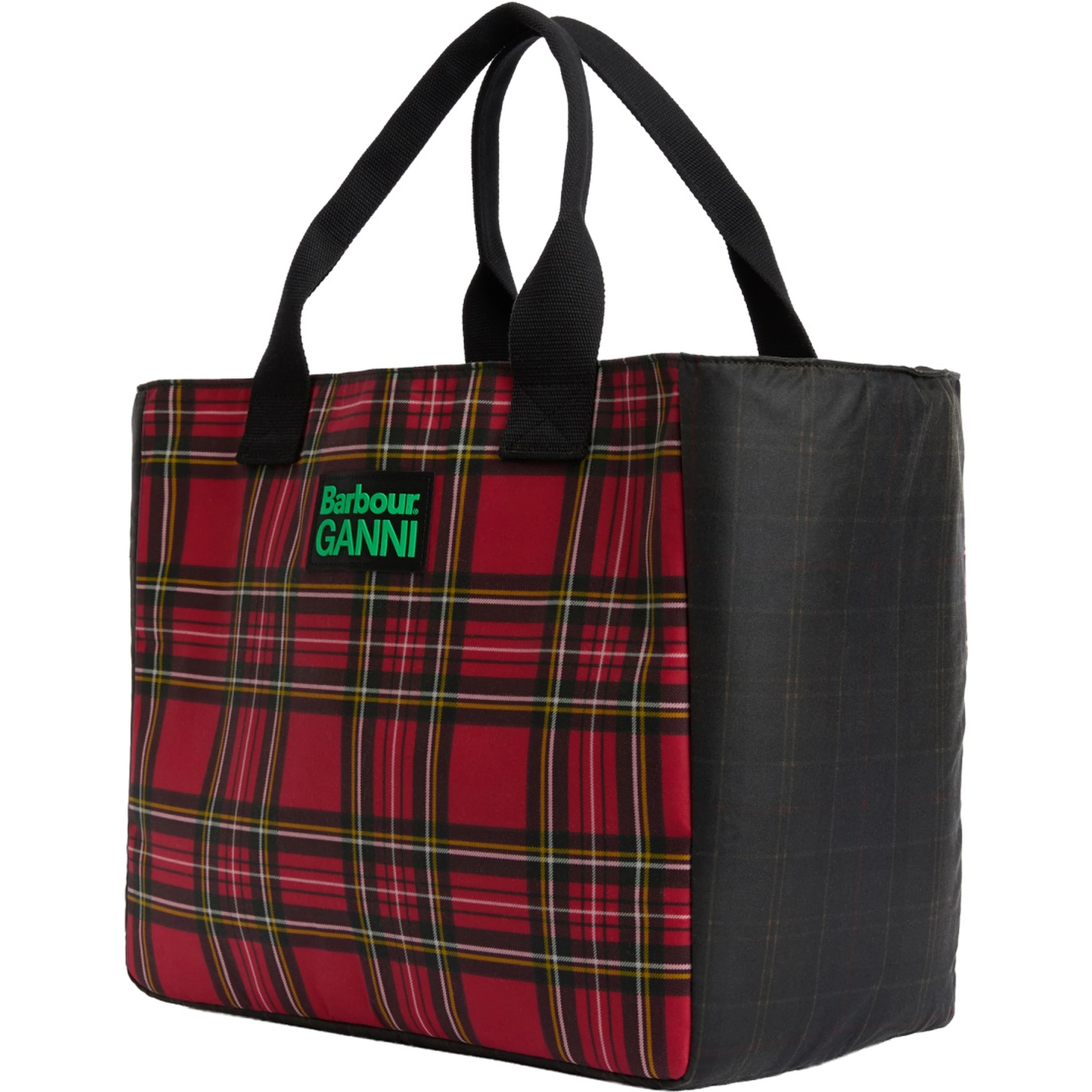 BARBOUR X GANNI WAXED COTTON TOTE BAG