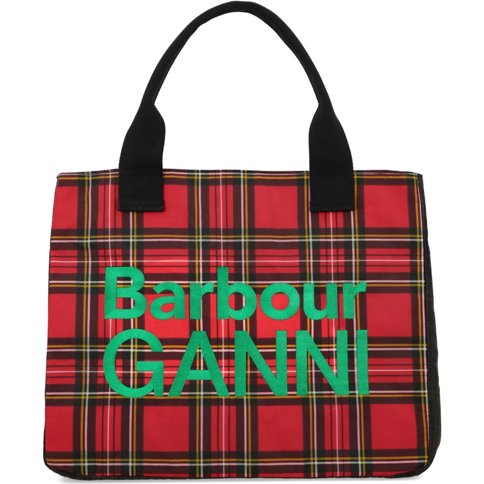 BARBOUR X GANNI WAXED COTTON TOTE BAG