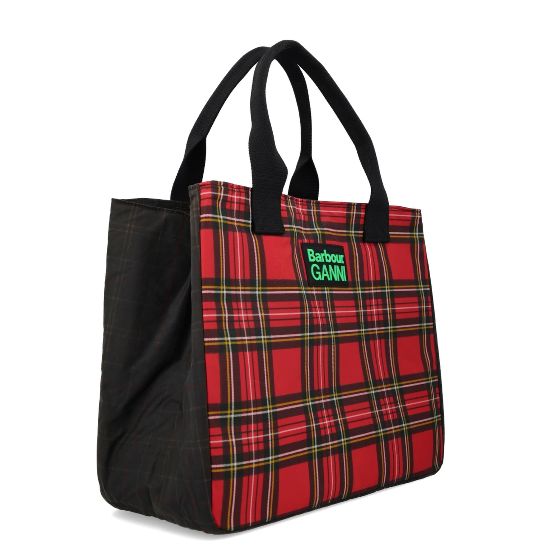 BARBOUR X GANNI WAXED COTTON TOTE BAG