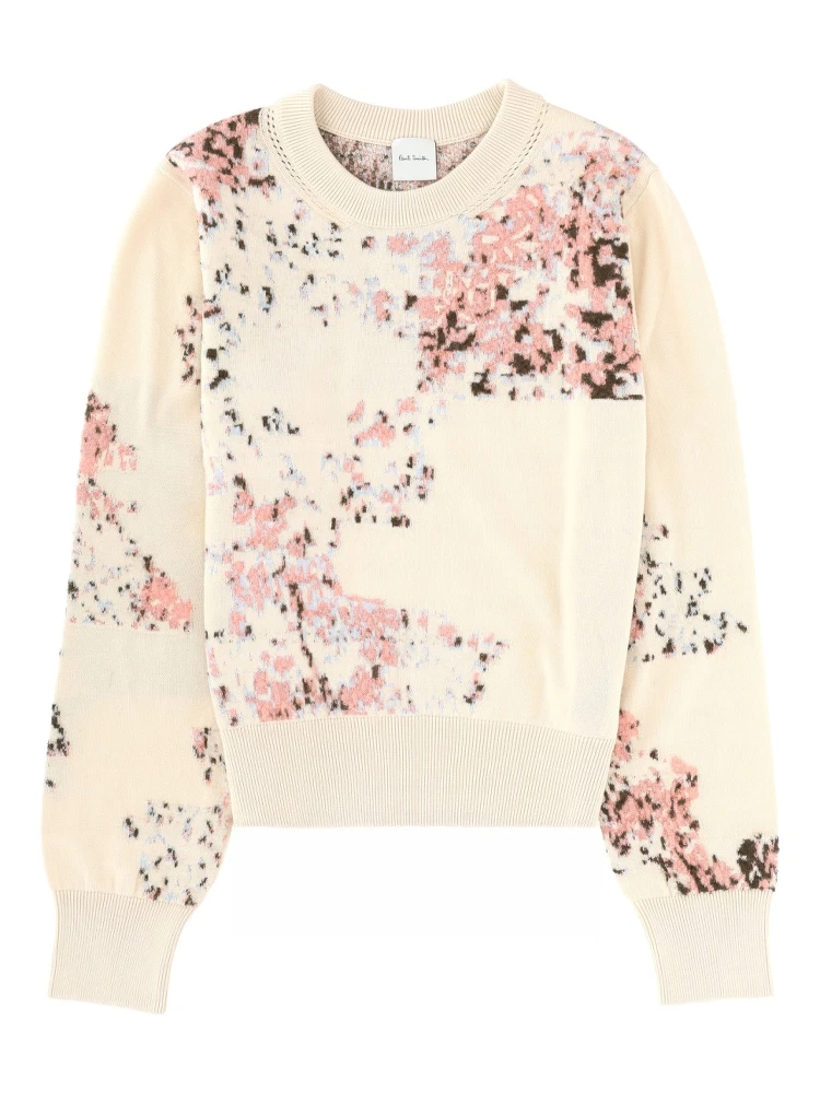 COTTON AND MOHAIR BLEND SWEATER