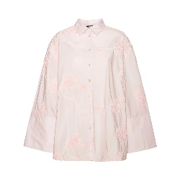 OVERSIZED SHIRT WITH FLORAL DETAILS
