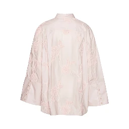OVERSIZED SHIRT WITH FLORAL DETAILS