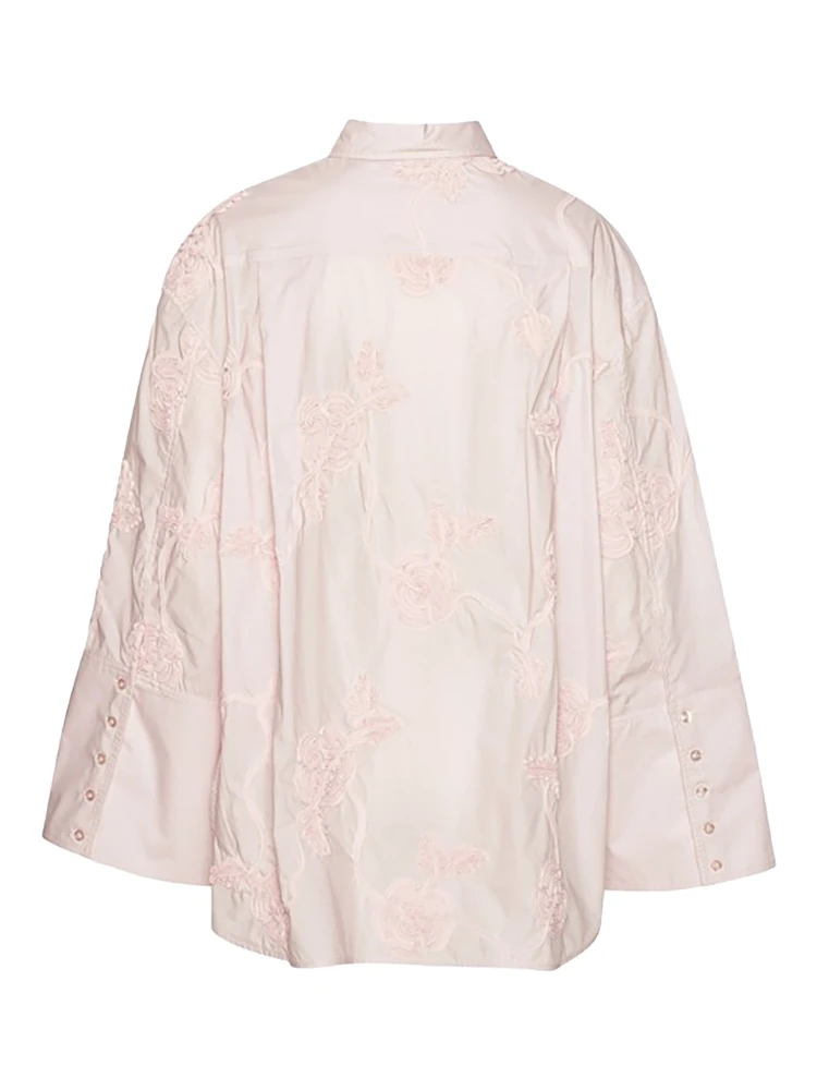 OVERSIZED SHIRT WITH FLORAL DETAILS alternative