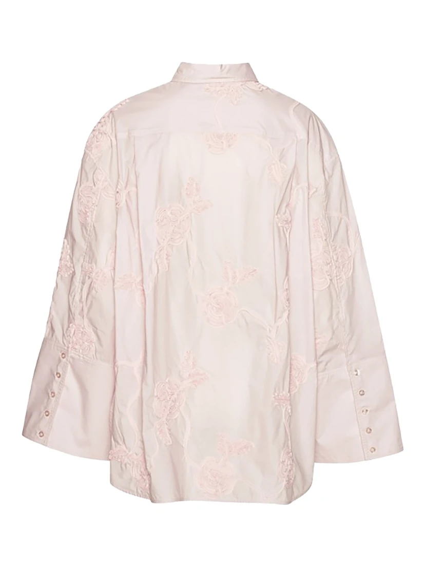 OVERSIZED SHIRT WITH FLORAL DETAILS