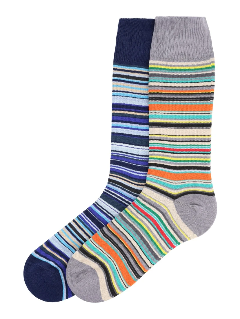 2-PACK STRIPED SOCKS